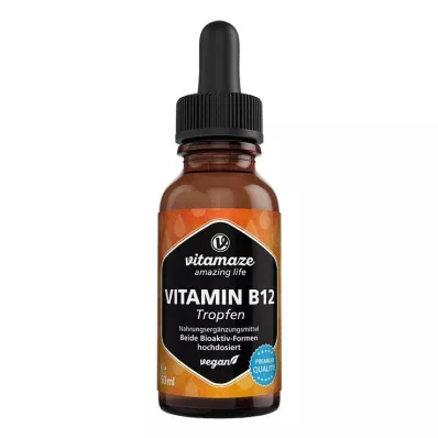 VITAMIN B12 100 µg augstas devas vegānu pilieni, 50 ml VITAMIN B12 100 µg augstas devas vegānu pilieni, 50 ml