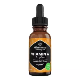 VITAMIN A 500 µg lielas devas vegāna pilieni, 50 ml