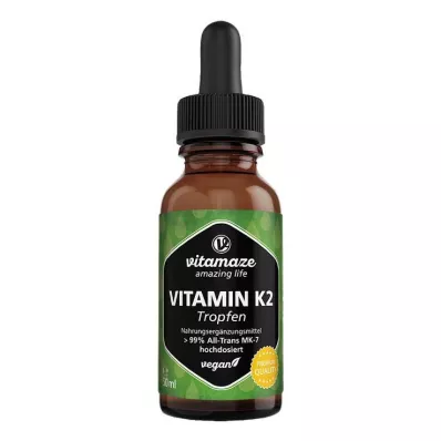 VITAMIN K2 MK7 pilieni augstas devas vegāns, 50 ml