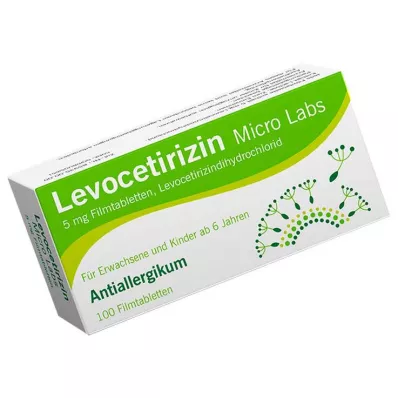 Levocetirizine Micro Labs 5 mg apvalkotās tabletes, 100 gab
