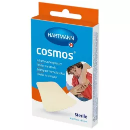 COSMOS Abrazīvie plāksteri 45x65 mm sterili, 4 gab