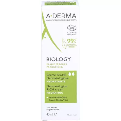 A-DERMA Bioloģiskais krēms, bagātīgs dermatoloģiskais, 40 ml