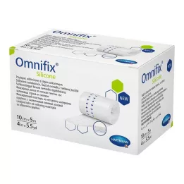 OMNIFIX silikona fiksācijas vate 10 cmx5 m, 1 gab