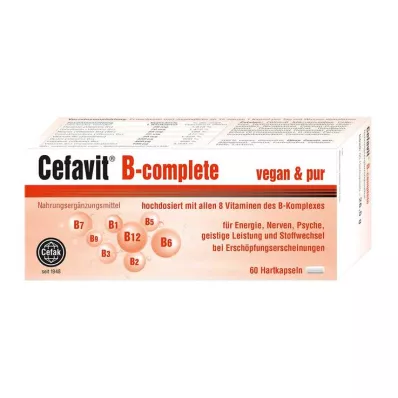 Cefavit B pilnas cietās kapsulas, 60 gab