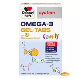 DOPPELHERZ Omega-3 Gel-Tabs ģimenes sistēma, 120 gab