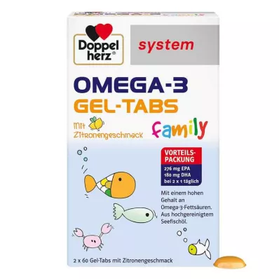 Doppelherz Omega-3 Gel Tabs saimes sistēma, 120 gab Doppelherz Omega-3 Gel Tabs saimes sistēma, 120 gab