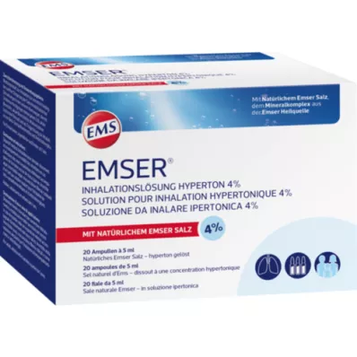 EMSER Inhalācijas šķīdums hipertonisks 4%, 20X5 ml