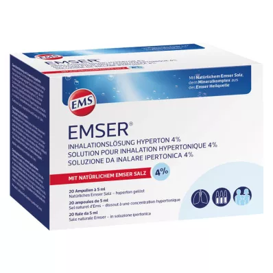 EMSER® inhalācijas šķīdums hipertonisks 4%, 20X5 ml EMSER® inhalācijas šķīdums hipertonisks 4%, 20X5 ml