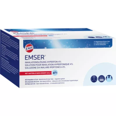 EMSER Inhalācijas šķīdums hipertonisks 4%, 60X5 ml