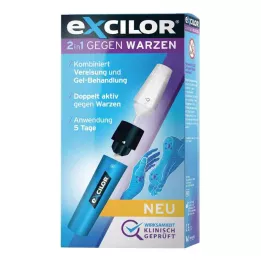 EXCILOR 2in1 pret kārpām kombinētā iepakojumā, 1 P