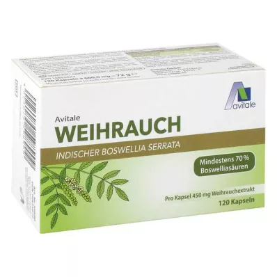 WEIHRAUCH 450 mg Boswellia Serrata kapsulas, 120 kapsulas