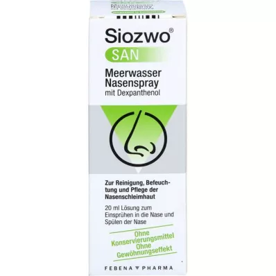 SIOZWO SAN Jūras ūdens deguna aerosols ar dekspantenolu, 20 ml