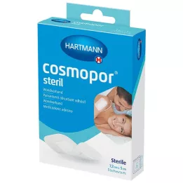 COSMOPOR Sterils brūču pārsējs 5x7,2 cm OTC, 5 gab