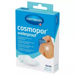 COSMOPOR ūdensnecaurlaidīgs brūču pārsējs 5x7,2 cm OTC, 5 gab