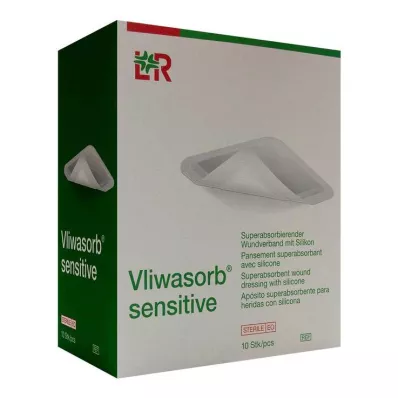 Vliwasorb jutīgs 10x20 cm superabsorb.brūču pārsējs, 10 gab Vliwasorb jutīgs 10x20 cm superabsorb.brūču pārsējs, 10 gab