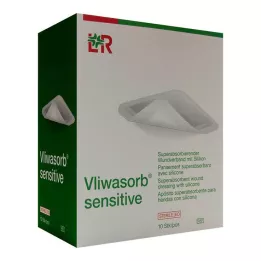 VLIWASORB jutīgs 15x25 cm superabsorbējošs brūču pārsējs, 10 gab