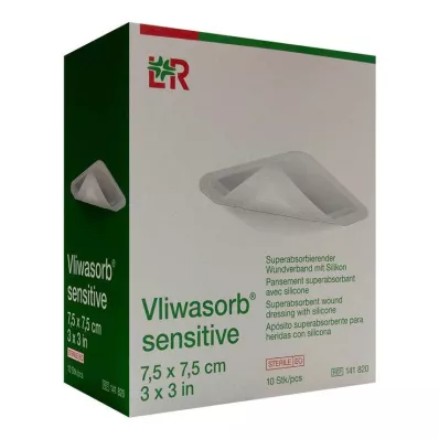 Vliwasorb jutīgs 7,5x7,5 cm superabsorb.Wundv., 10 gab