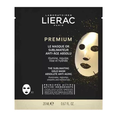 Lierac Premium pilnveidojoša zelta loksnes maska, 1X20 ml Lierac Premium pilnveidojoša zelta loksnes maska, 1X20 ml