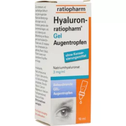 HYALURON-RATIOPHARM Gēla acu pilieni, 10 ml