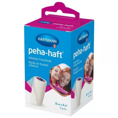 peha-haft® kohēzijas fiksācijas pārsējs bez lateksa 8 cm x 4 m, 1 gab peha-haft® kohēzijas fiksācijas pārsējs bez lateksa 8 cm x 4 m, 1 gab