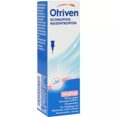 OTRIVEN pret saaukstēšanos 0,025% deguna pilieni, 10 ml