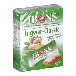 IBONS Košļājamās konfektes Ginger Classic Box, 60 g