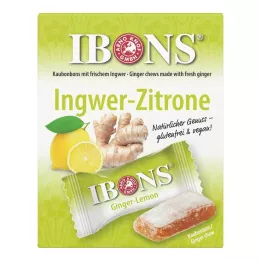 IBONS Košļājamās konfektes ar ingveru un citronu, 60 g