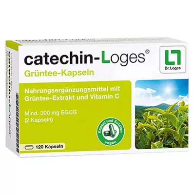 CATECHIN-Loges Zaļās tējas kapsulas, 120 kapsulas