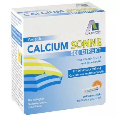 CALCIUM SONNE 500 tiešo porciju nūjiņas, 30 gab CALCIUM SONNE 500 tiešo porciju nūjiņas, 30 gab