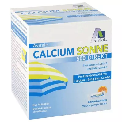 CALCIUM SONNE 500 tiešo porciju nūjiņas, 60 gab CALCIUM SONNE 500 tiešo porciju nūjiņas, 60 gab