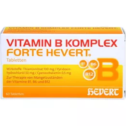 VITAMIN B KOMPLEX forte Hevert tabletes, 60 kapsulas