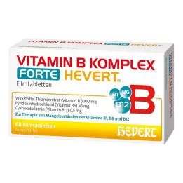 VITAMIN B KOMPLEX forte Hevert tabletes, 60 kapsulas