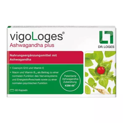 VIGOLOGES Ashwagandha plus kapsulas, 120 kapsulas