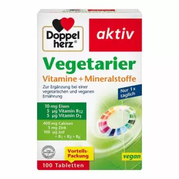 DOPPELHERZ Veģetārie vitamīni + minerālvielas, 100 gab