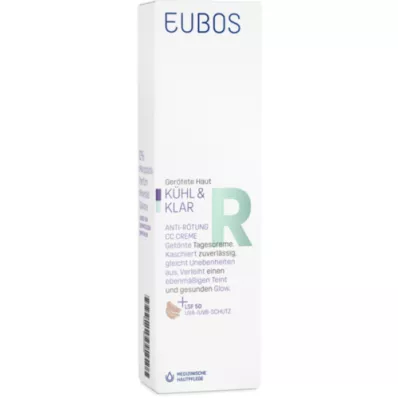 EUBOS KÜHL &amp; KLAR Pret apsārtumu CC Krēms LSF 50, 30 ml