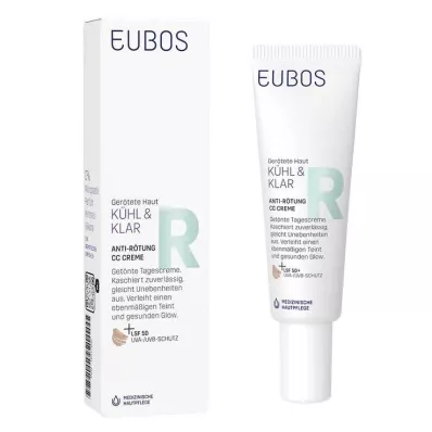 EUBOS KÜHL &amp; KLAR Pret apsārtumu CC Krēms LSF 50, 30 ml