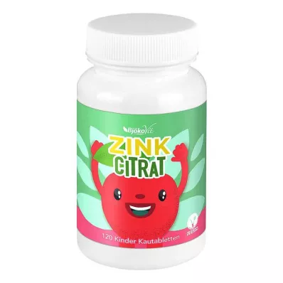 ZINKCITRAT Bērnu košļājamās tabletes vegāns, 120 gab