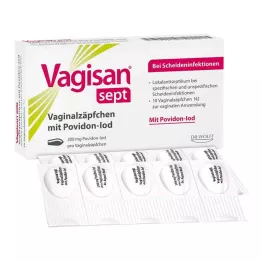 VAGISAN sept vaginālas svecītes ar povidona jodu, 10 gab