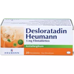 DESLORATADIN Heumann 5 mg apvalkotās tabletes, 20 gab