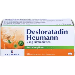DESLORATADIN Heumann 5 mg apvalkotās tabletes, 50 gab