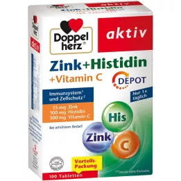 DOPPELHERZ Zinc+Histidine Depot tabletes aktīvās, 100 gab