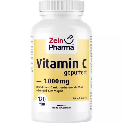 VITAMIN C KAPSELN 1000 mg buferēta, 120 gab