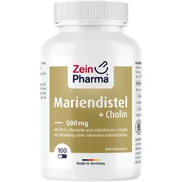 MARIENDISTEL+CHOLIN Kapsulas 80% silimarīns, 100 gab