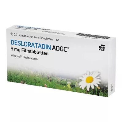 Desloratadīns-ADGC 5 mg apvalkotās tabletes, 20 gab Desloratadīns-ADGC 5 mg apvalkotās tabletes, 20 gab
