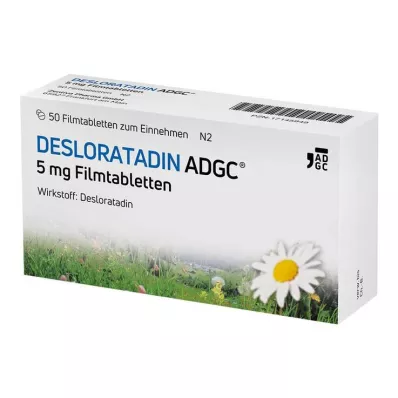 Desloratadīns-ADGC 5 mg apvalkotās tabletes, 50 gab