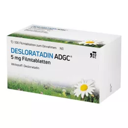 DESLORATADIN-ADGC 5 mg apvalkotās tabletes, 100 gab