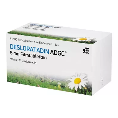 Desloratadīns-ADGC 5 mg apvalkotās tabletes, 100 gab Desloratadīns-ADGC 5 mg apvalkotās tabletes, 100 gab