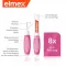 ELMEX Starpzobu birstes ISO izmērs 0 0,4 mm rozā, 8 gab