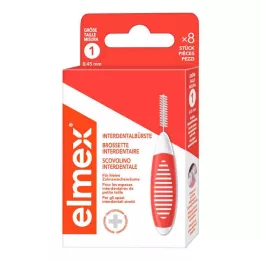 ELMEX Starpzobu birstes ISO 1 izmērs 0,45 mm oranža, 8 gab