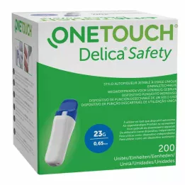 ONE TOUCH Delica drošības vienreizlietojamie pīrsinga palīglīdzekļi 23 G, 200 gab